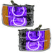 Oracle Lighting 8165-007 SMD Pre-Assembled Headlights, Round Ring Design, UV/Purple - Truck Part Superstore