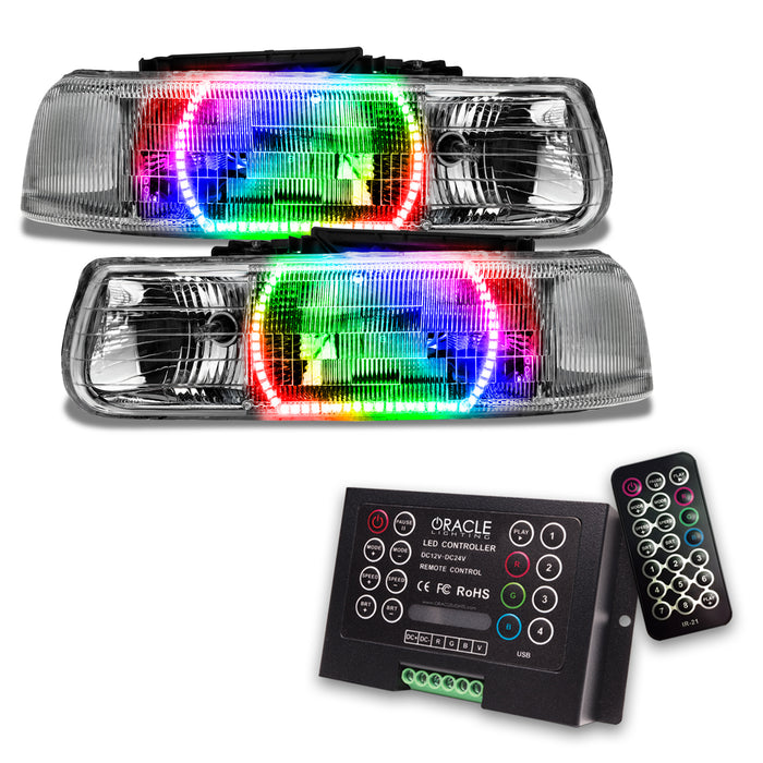 Oracle Lighting 8166-333 SMD Pre-Assembled Headlights, ColorSHIFT 2.0 - Truck Part Superstore