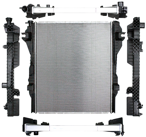 Northern Radiator CR13296 Plastic Tank Radiator - 26 5/8 X 32 1/4 X 1 1/2 Core For Diesel Applications - Truck Part Superstore