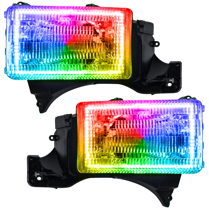 Oracle Lighting 8167-504 SMD Pre-Assembled Headlights, ColorSHIFT - Simple - Truck Part Superstore