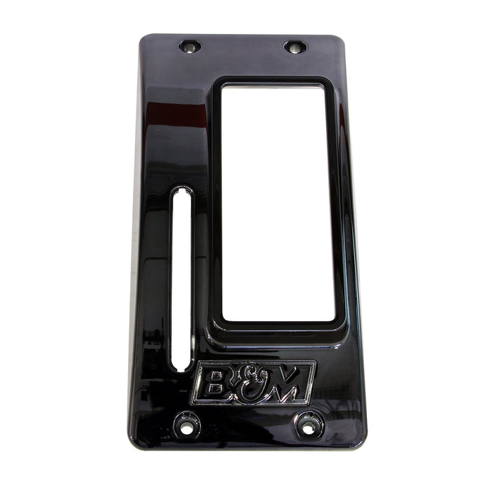 B&M 81671 QuickSilver Shift Cover Plate; Black Chrome Finish; Plastic; - Truck Part Superstore