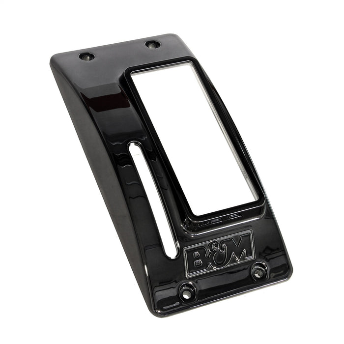 B&M 81671 QuickSilver Shift Cover Plate; Black Chrome Finish; Plastic; - Truck Part Superstore
