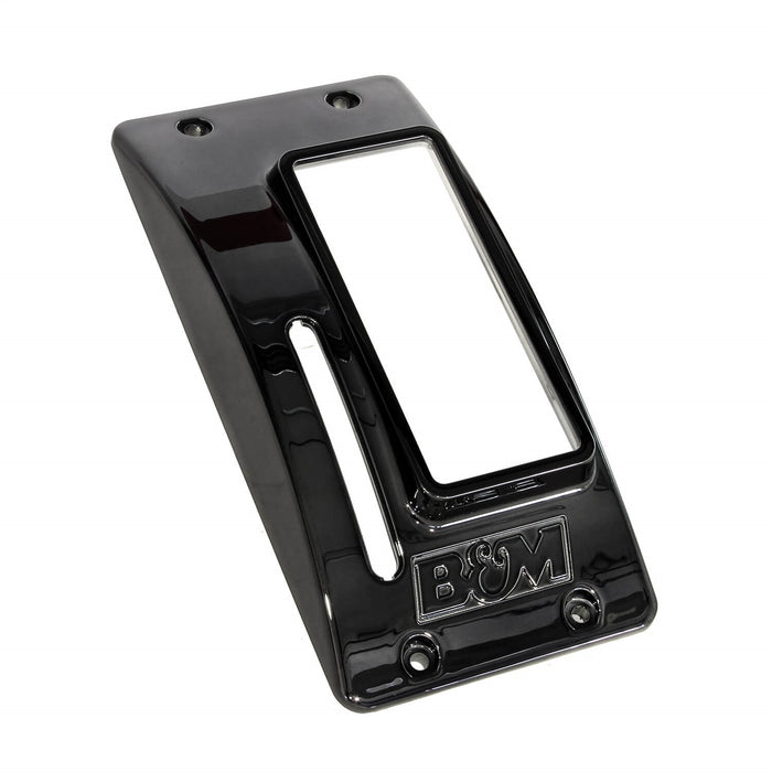 B&M 81671 QuickSilver Shift Cover Plate; Black Chrome Finish; Plastic; - Truck Part Superstore
