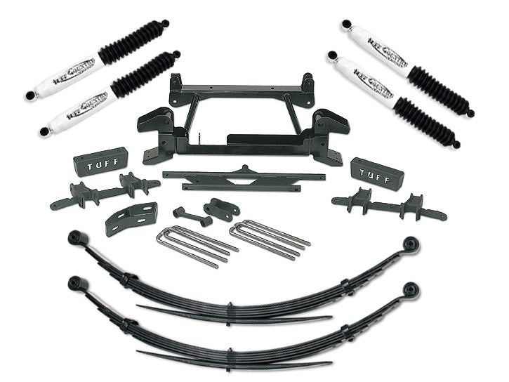 Tuff Country 14822KN 4 Inch Lift Kit 88-97 Chevy/GMC Truck K2500/3500 4x4 8 Lug with Rear Leaf Springs and SX8000 Shocks Fits Models with Cast Lower Control Arms Only Tuff Country - Truck Part Superstore