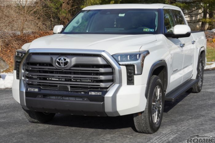 Romik 81728419 2022-Present Toyota Tundra Crew Max ROF-T (DRP) Running Board Black Romik - Truck Part Superstore