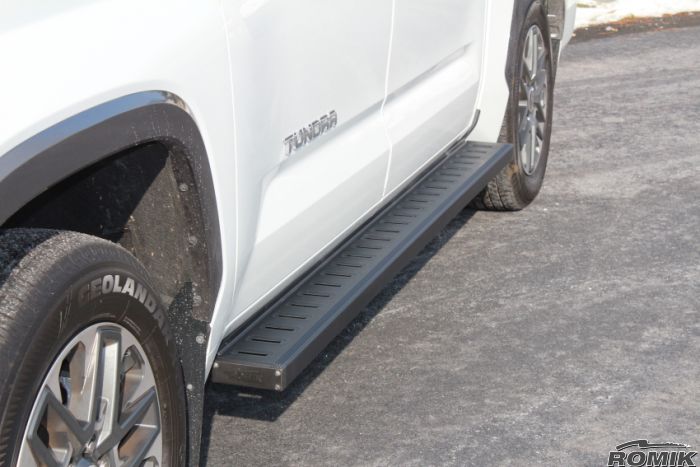 Romik 81728419 2022-Present Toyota Tundra Crew Max ROF-T (DRP) Running Board Black Romik - Truck Part Superstore