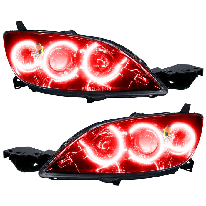 Oracle Lighting 8174-003 SMD Pre-Assembled Headlights, Halogen Style, Red - Truck Part Superstore