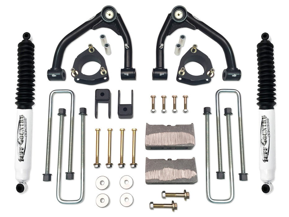 Tuff Country 14159KN 4 Inch Lift Kit 14-18 Silverado/Sierra 1500 4WD w/ SX8000 Shocks Fits Models with Aluminum OE Upper Control Arms or Stamped 2 Piece Steel Arms Tuff Country - Truck Part Superstore
