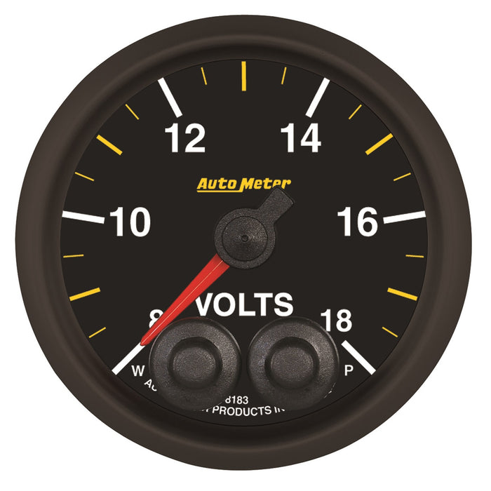 AutoMeter 8183-05702 GAUGE; VOLTMETER; 2 1/16in.; 18V; STEPPER MOTOR W/PEAK/WARN; NASCAR CAN - Truck Part Superstore