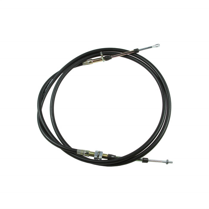 B&M 81834 Super Duty Race Shifter Cable; 8 ft.; Eyelet/Threaded; Black; - Truck Part Superstore