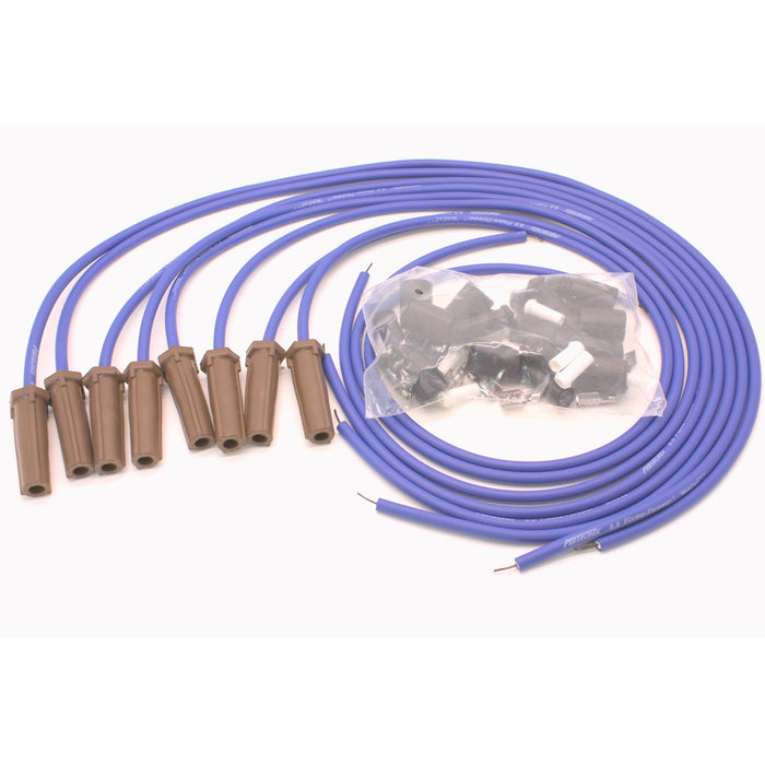 Pertronix 818380 Wires, Univ LS 8MM 8 cyl 180 Deg blue - Truck Part Superstore