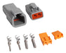 MSD 8184 2-Pin Connector Assembly; Deutsch Connector; 2-14 Gauge; - Truck Part Superstore