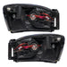 Oracle Lighting 8187-330 SMD Pre-Assembled Headlights, Black Bezel, ColorSHIFT - Truck Part Superstore