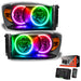 Oracle Lighting 8187-333 SMD Pre-Assembled Headlights, Black Bezel, ColorSHIFT 2.0 - Truck Part Superstore