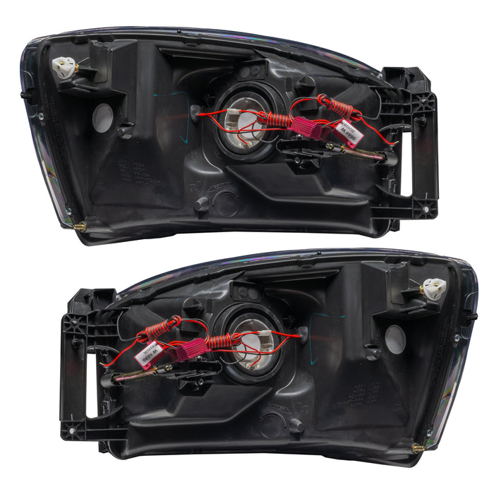 Oracle Lighting 8187-334 SMD Pre-Assembled Headlights, Black Bezel, ColorSHIFT - No Controller - Truck Part Superstore