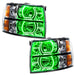Oracle Lighting 8188-054 Plasma Pre-Assembled Headlights, Square Style, Green - Truck Part Superstore
