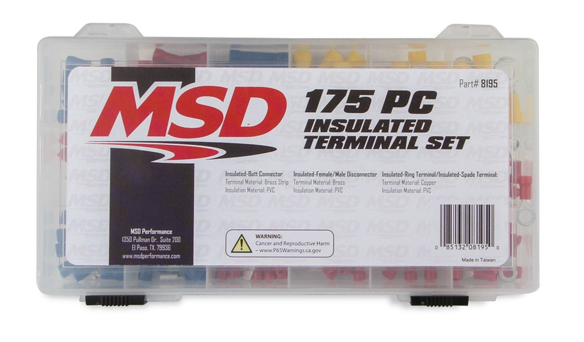 MSD 8195 MSD Insulated Terminal Connector Kit - Truck Part Superstore