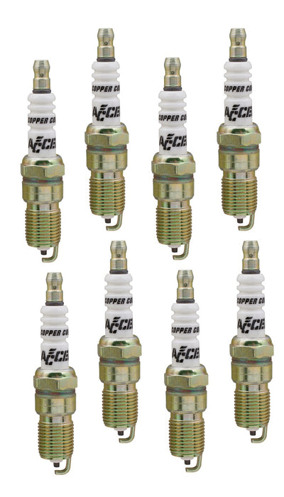 ACCEL 8196 U-Groove Resistor Spark Plug; 14mm Thread; .708 in. Reach; Heat Range 6; 8 Pack; - Truck Part Superstore