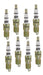 ACCEL 8196 U-Groove Resistor Spark Plug; 14mm Thread; .708 in. Reach; Heat Range 6; 8 Pack; - Truck Part Superstore