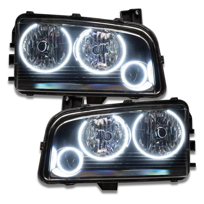 Oracle Lighting 8197-001 SMD Pre-Assembled Headlights, Non-HID, Triple Halo, White - Truck Part Superstore