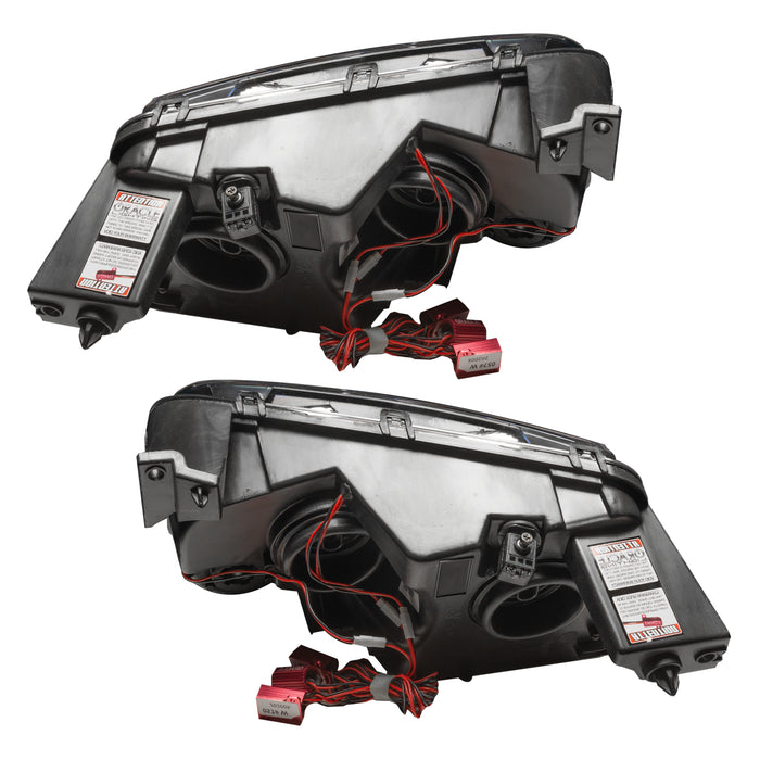 Oracle Lighting 8197-001 SMD Pre-Assembled Headlights, Non-HID, Triple Halo, White - Truck Part Superstore