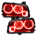 Oracle Lighting 8197-003 SMD Pre-Assembled Headlights, Non-HID, Triple Halo, Red - Truck Part Superstore