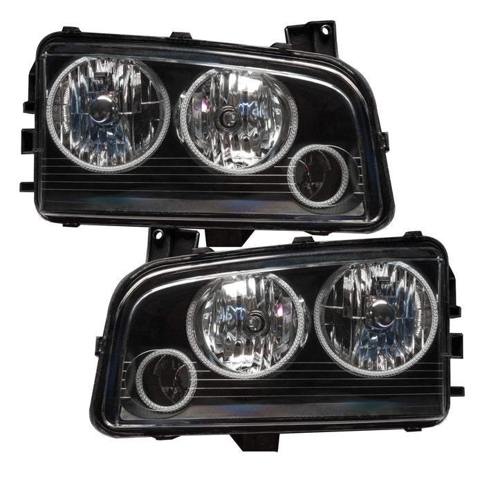 Oracle Lighting 8197-003 SMD Pre-Assembled Headlights, Non-HID, Triple Halo, Red - Truck Part Superstore