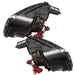 Oracle Lighting 8197-003 SMD Pre-Assembled Headlights, Non-HID, Triple Halo, Red - Truck Part Superstore