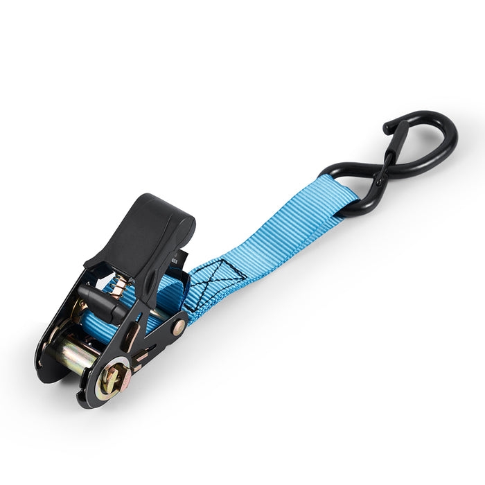 Mishimoto BNRTC-TDMD-4BL Borne Off-Road Medium-Duty Ratchet Tie-Down Kit (4-pack), Blue - Truck Part Superstore