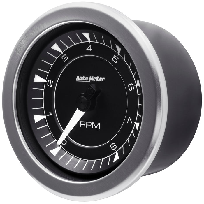 AutoMeter 8197 GAUGE; TACHOMETER; 3 3/8in.; 8K RPM; IN-DASH; CHRONO - Truck Part Superstore