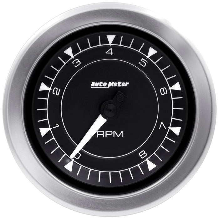 AutoMeter 8197 GAUGE; TACHOMETER; 3 3/8in.; 8K RPM; IN-DASH; CHRONO - Truck Part Superstore