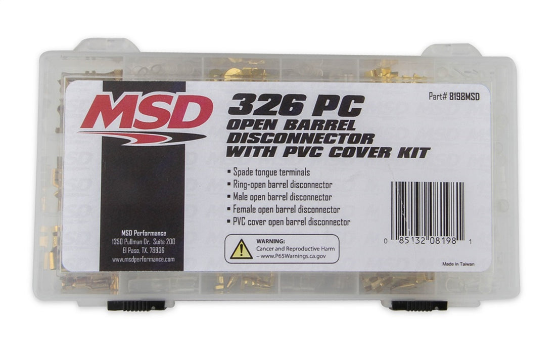 MSD 8198MSD MSD Open Barrel Connector Kit - Truck Part Superstore