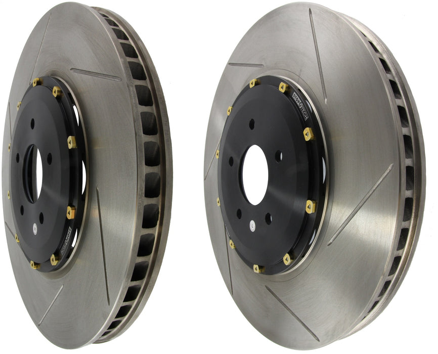 StopTech 81.658.9911 StopTech Two-Piece AeroRotor and Hat Pair; Slotted - Truck Part Superstore