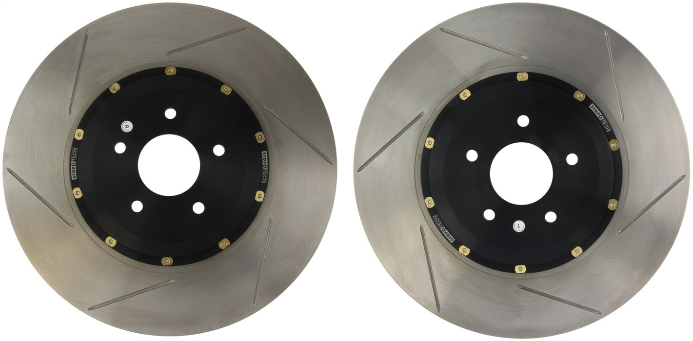 StopTech 81.658.9911 StopTech Two-Piece AeroRotor and Hat Pair; Slotted - Truck Part Superstore