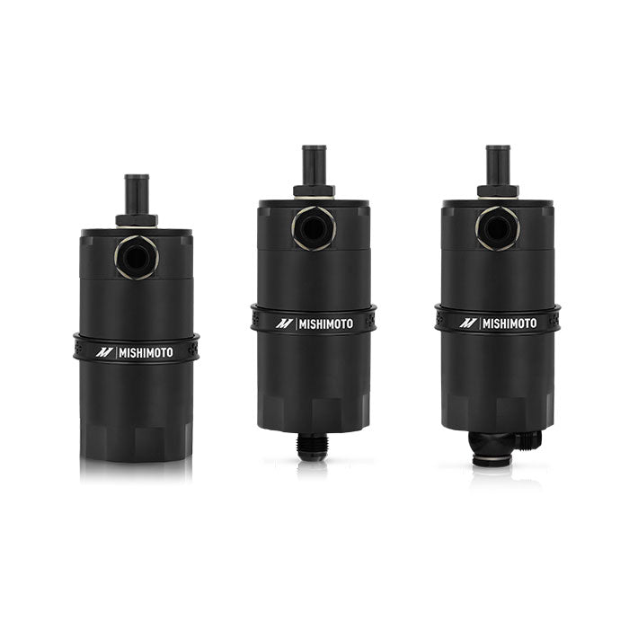 Mishimoto MMBCC-UNI-BK Mishimoto Baffled Oil Catch Can, Black - Truck Part Superstore