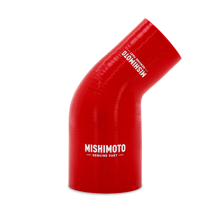 Mishimoto MMCP-R45-17525RD Mishimoto 45-Degree Silicone Transition Coupler, 1.75-in to 2.50-in, Red - Truck Part Superstore