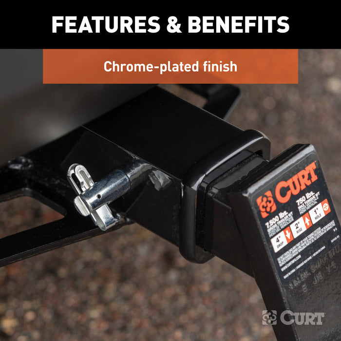 CURT 21551 CURT 21551 Swivel Trailer Hitch Pin; 5/8-Inch Diameter; Fits 2-Inch Receiver - Truck Part Superstore