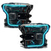 Oracle Lighting 8201-332 Dynamic ColorSHIFT RGB+A Pre-Assembled Headlights, Halogen, Black Bezel - Truck Part Superstore