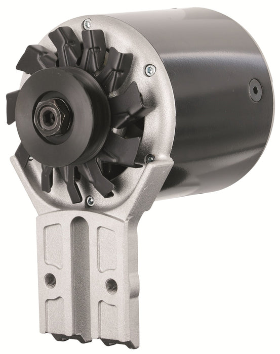 Powermaster Performance 82013 PowerGEN Alternator; Shorty Style; Front Mount; 90 Amp.; 65 Idle; 12V; Black; - Truck Part Superstore