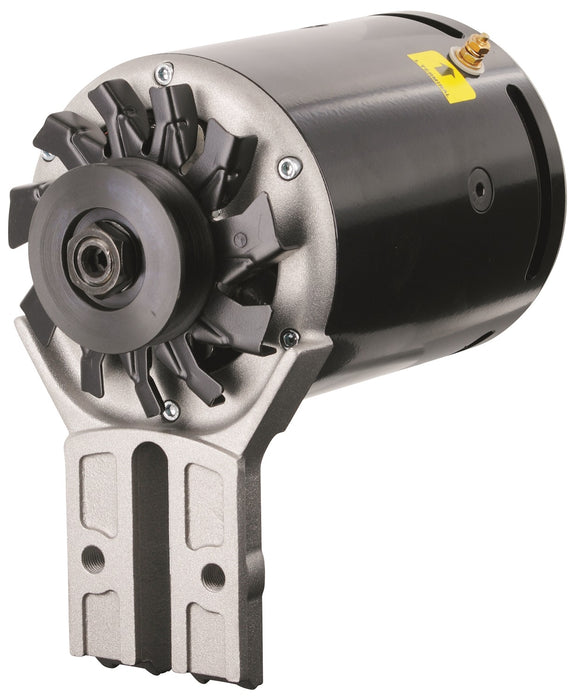 Powermaster Performance 82016 PowerGEN Alternator; Black; Front Mount; 60 Amp.; 55 Idle; 6V Positive Ground; - Truck Part Superstore