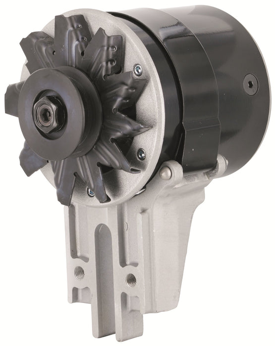 Powermaster Performance 82023 PowerGEN Alternator; Shorty Style; Strap Mount; 90 Amp; 65 Idle; 12 Volt; Black; - Truck Part Superstore