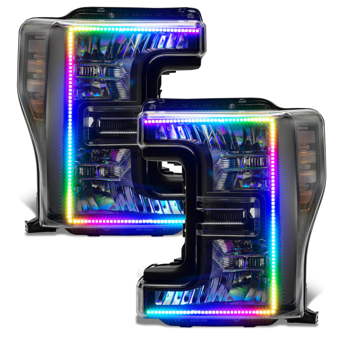 Oracle Lighting 8203-332 2017-2019 Ford F-250/350 ORACLE Dynamic ColorSHIFT Pre-Assembled Headlights - Truck Part Superstore