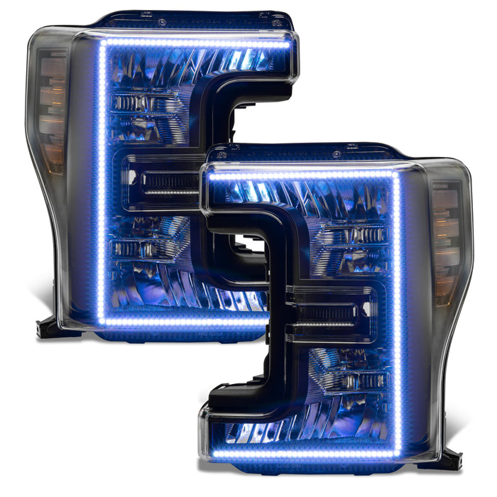 Oracle Lighting 8203-332 2017-2019 Ford F-250/350 ORACLE Dynamic ColorSHIFT Pre-Assembled Headlights - Truck Part Superstore