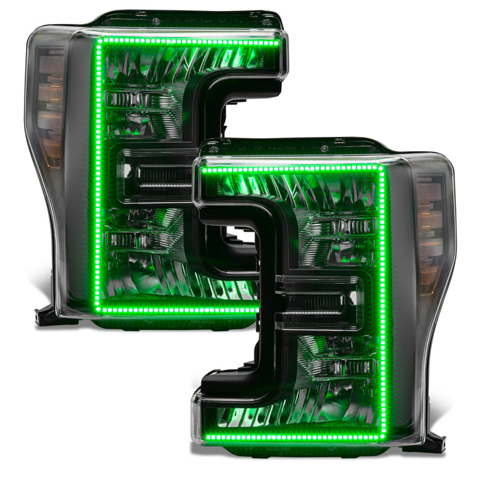 Oracle Lighting 8203-332 2017-2019 Ford F-250/350 ORACLE Dynamic ColorSHIFT Pre-Assembled Headlights - Truck Part Superstore