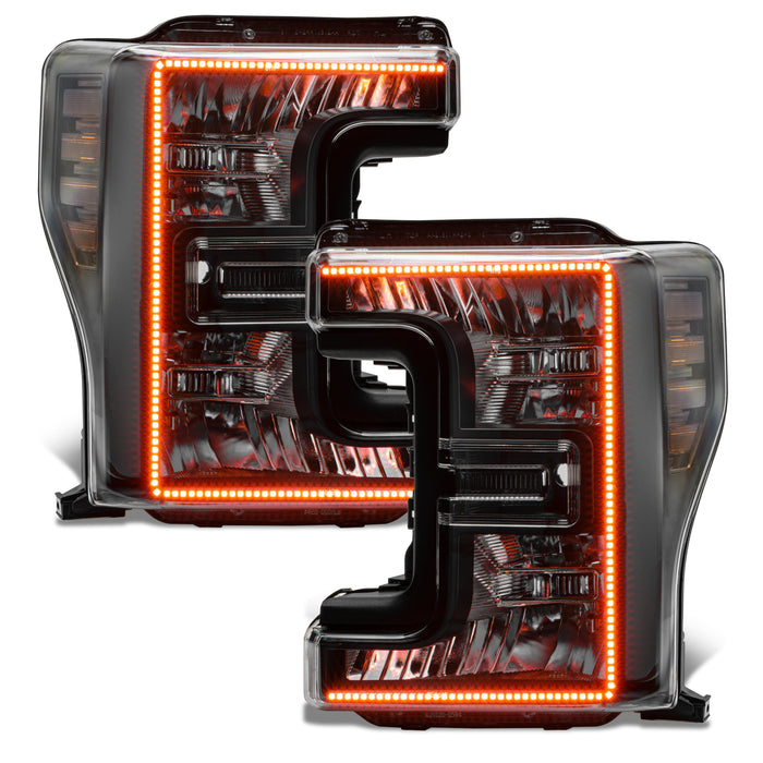 Oracle Lighting 8203-332 2017-2019 Ford F-250/350 ORACLE Dynamic ColorSHIFT Pre-Assembled Headlights - Truck Part Superstore
