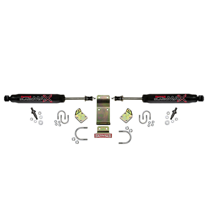 Skyjacker 8208 Steering Stabilizer Dual Kit Hardware Boots Not Incl. Due To Clearance Issues Black Skyjacker - Truck Part Superstore