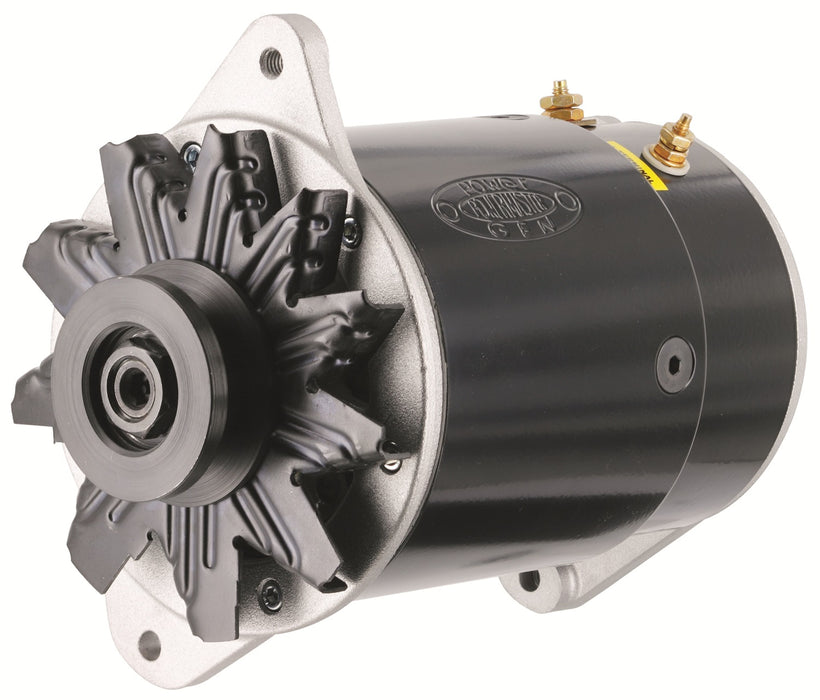 Powermaster Performance 82111-2 PowerGEN Alternator; Short Case; 90 Amp; 65 Idle; 12V; w/Lamp Terminal; Black; - Truck Part Superstore