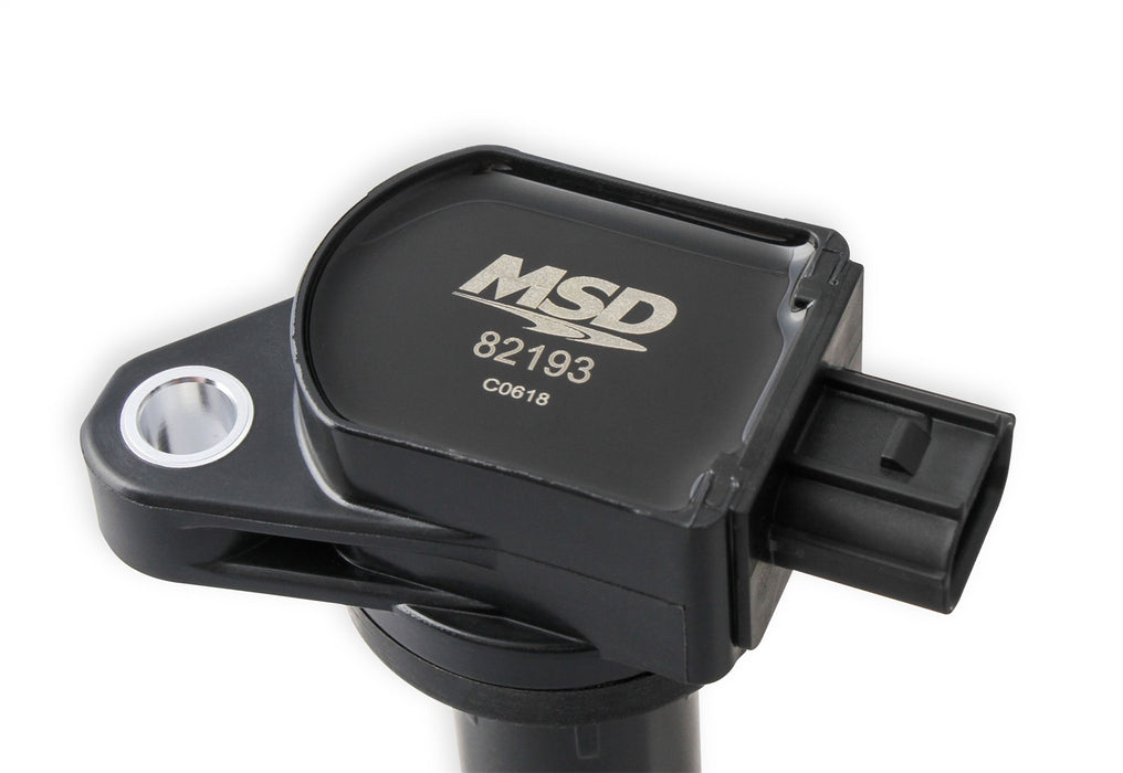 MSD 821943 Blaster Direct Ignition Coil Set; Direct Bolt In Replacement; Black; 4 Pk.; - Truck Part Superstore