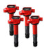 MSD 82194 Blaster Direct Ignition Coil Set; Direct Bolt In Replacement; Red; 4 Pk.; - Truck Part Superstore
