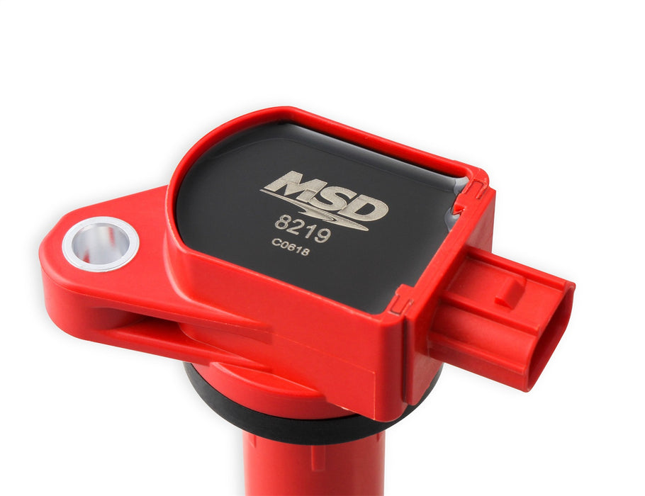 MSD 8219 Blaster Direct Ignition Coil; Direct Bolt In Replacement; Red; Single; - Truck Part Superstore